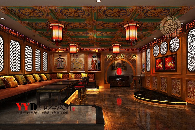 中式风格偏中年人喜爱的娱乐会所装修设计有哪些技巧